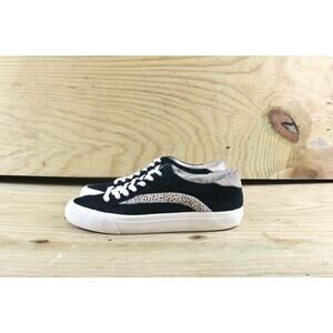 Madewell Sneakers Womens Sz 7M Black Suede Sidewalk Shoes Low Tops